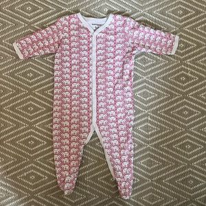 Roller Rabbit, Infant Elephant Footie Pajamas, 6-9 months.